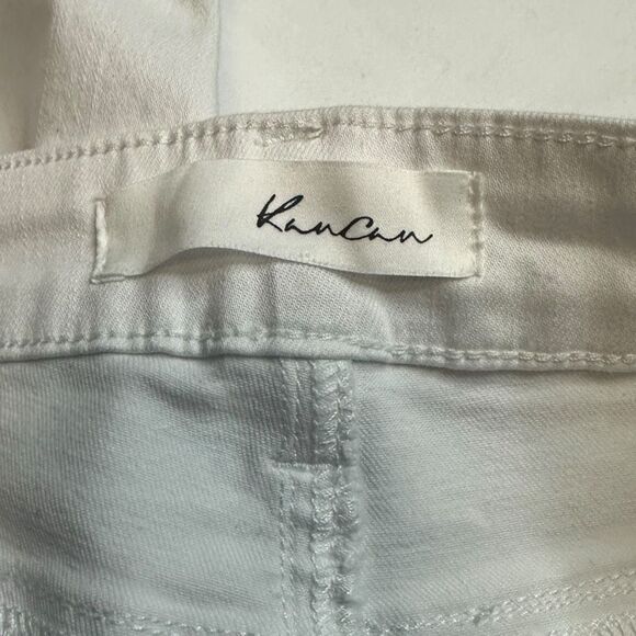 KANCAN Women’s White Mid-Rise Flare Jeans Size 7 / 27 Style #KC8102WT - Picture 6 of 8